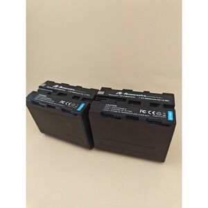 NP-F960 F970 Battery 2 Pack Replacement Sony Compatible Camera Camcorder Power